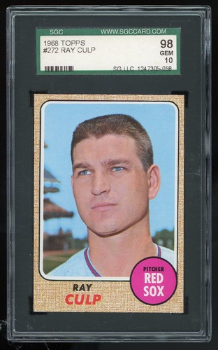 1968 topps ray culp 272 - ray,