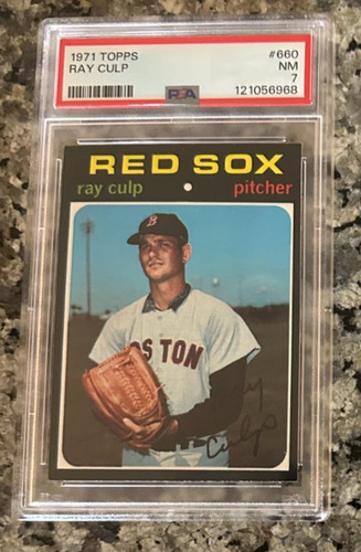 1971 topps 660 ray culp - 1971, psa