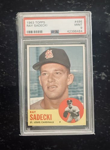 1963 topps 486 - ray, sadecki