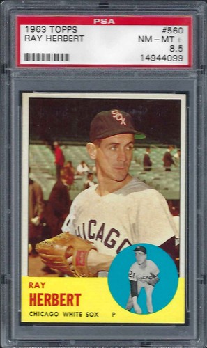 1963 topps 560 ray - topps, herbert